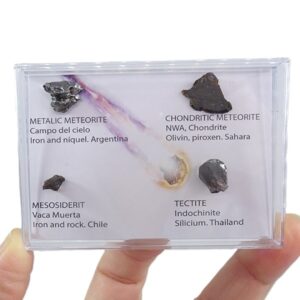 Colección de meteoritos y tectita