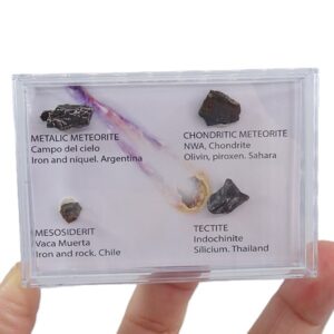 Colección de meteoritos y tectita
