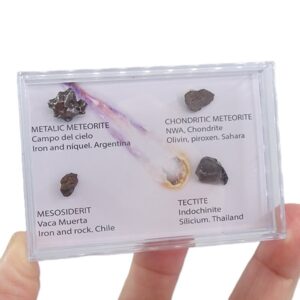Colección de meteoritos y tectita