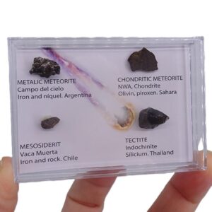 Colección de meteoritos y tectita