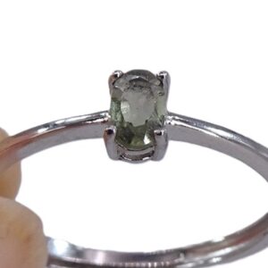 Anillo de moldavita  VENDIDO