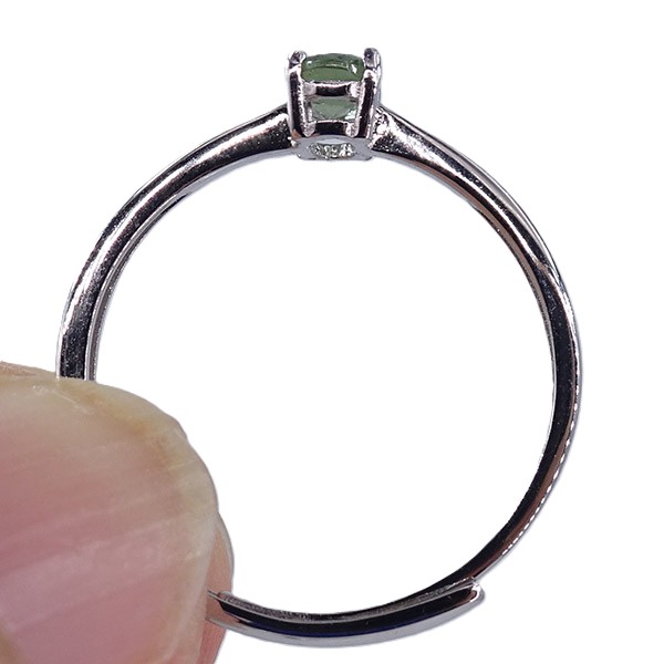 Anillo de moldavita VENDIDO - Imagen 2